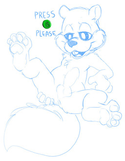 4_toes anthro balls biped buckteeth butt feet genitals hindpaw lying male nude on_back open_mouth paws penis presenting presenting_hindquarters pushbutton reclining soles solo teeth text toes tbid conker's_bad_fur_day rareware conker mammal rodent sciurid tree_squirrel 2015 english_text monochrome partially_colored sketch