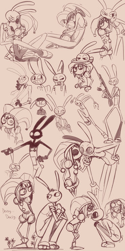 3_toes 4_fingers alternate_costume anthro ash_face blush caressing_face clothing collared_shirt confusion crossed_arms daisy_(flower) dress_shirt duo evil_face eye_contact eyes_closed fast_food_uniform feet female fingers flower gun happy hug hugging_another kissing_cheek kissing_forehead looking_aside looking_at_another looking_at_viewer male motion_lines mouthless necktie plant ranged_weapon resting_on_another rifle sad scarf sharp_teeth shirt smug_grin tail tail_motion tailwag teeth toes topwear weapon screaming_alice glitch_productions the_amazing_digital_circus jax_(tadc) pomni_(tadc) humanoid lagomorph leporid mammal rabbit absurd_res hi_res