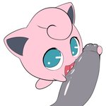 1:1 ambiguous_gender blue_eyes disembodied_penis dizzytizzy duo generation_1_pokemon genitals hi_res human humanoid_genitalia humanoid_penis interspecies jigglypuff licking male mammal nintendo open_mouth oral penile penis penis_lick pokemon pokemon_(species) sex simple_background tongue tongue_out white_background