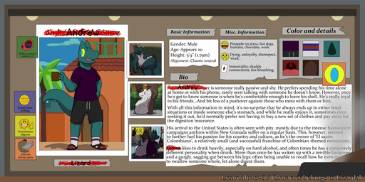 after_vore alcohol alcohol_bottle anthro anthro_pred belly beverage beverage_bottle big_belly bottle clothing container digestion drunk outside post_vore_weight_gain prey_bulge sleeping_pred substance_intoxication text vore weight_gain lizarddude812 andrew_(lizarddude812) lizard reptile scalie absurd_res english_text hi_res
