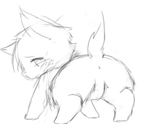 ambiguous_gender anus feral null solo deaic canid canine mammal 2018 greyscale monochrome