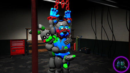 anthro anthro_on_anthro anthro_penetrated bdsm bodily_fluids bound chain chained drooling duo genitals machine male male/male penetration rape_play restrained saliva submissive submissive_male makarof qutiix_(modeler) five_nights_at_freddy's scott_cawthon scottgames fan_character animatronic bear lagomorph leporid mammal rabbit robot 16:9 2022 3d_(artwork) digital_media_(artwork) widescreen