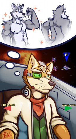 black_nose brown_fur brown_nose clothed clothing duo english_text eye_patch eyewear fox_mccloud fur green_eyes grey_fur male muscular muscular_male nintendo nipples smile space star star_fox text thought_bubble topless ventkazemaru video_games whiskers wolf_o'donnell
Rating: Safe
Score: 4
User: MaxCando
Date: October 20, 2018 black_nose brown_fur brown_nose clothed clothing duo english_text eye_patch eyewear fox_mccloud fur green_eyes grey_fur male muscular muscular_male nintendo nipples smile space star star_fox text thought_bubble topless ventkazemaru video_games whiskers wolf_o'donnell
Rating: Safe
Score: 4
User: MaxCando
Date: October 20, 2018