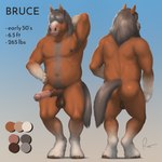 1:1 2023 animal_genitalia animal_penis anthro armpit_hair balls belly body_hair brown_body brown_fur clydesdale color_swatch draft_horse equid equine equine_genitalia equine_penis erection feathering fur genitals grey_hair hair hair_over_eyes happy_trail hi_res hooves horse male mammal mature_male model_sheet nipple_piercing nipples nude penis piercing rov slightly_chubby solo