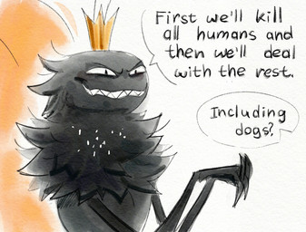 2_antennae crown dialogue eyespots grey_body grin hands_together head_tuft headgear insect_wings male markings monotone_body nude_anthro nude_male orange_wings ruff smile solo speech_bubble teeth text toothy_grin tuft wings thekaygi disney hoppers_(disney) pixar titus_(hoppers) arthropod butterfly insect lepidopteran 2026 digital_media_(artwork) english_text hi_res