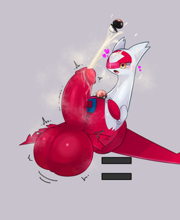 after_vore balls big_balls big_penis bodily_fluids clenching_balls cock_vore cum cum_disposal cum_vore cummification cumshot digestion ejaculation excessive_cum excessive_genital_fluids fatal_vore feral gameplay_mechanics genital_fluids genitals grey_background gui health_bar huge_balls huge_penis hyper hyper_balls hyper_genitalia hyper_penis inside_balls male monotone_background penile penis pokeball red_balls red_body red_penis simple_background solo vore white_body yellow_eyes zeg_yoros nintendo pokemon generation_3_pokemon latias legendary_pokemon pokemon_(species) hi_res