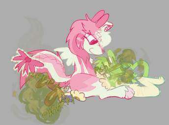 anthro bow_ribbon clothing clover_(plant) fart fart_cloud fart_fetish fart_sniffing farting_on_another farting_on_face female female/female group headgear headwear heart_symbol love nurse_clothing nurse_headwear plant smelly sniffing trio wings weeklyparty chipmunk dipodid ground_squirrel jerboa mammal mephitid rodent sciurid skunk hi_res
