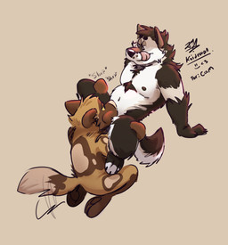 3_toes anthro anthro_on_anthro arm_support arm_tuft aroused aroused_by_another aroused_face aroused_male aroused_smile back_spots back_tuft backward_arm_support bedroom_eyes belly belly_tuft bent_legs big_belly big_tail biped black_eyes black_nose black_toe_claws body_hair brown_body brown_ears brown_face brown_feet brown_fur brown_hands brown_nipples butt cheek_bulge cheek_tuft chest_hair chest_tuft claws curling_tail dipstick_tail duo elbow_tuft facial_tuft featureless_hands feet fellatio fluffy fluffy_tail foot_on_stomach fur gloves_(marking) half-closed_eyes hands_on_legs hands_on_thighs head_tuft high-angle_view inner_ear_fluff knee_tuft kneeling knees_up leg_markings leg_tuft licking licking_lips lines_drawn looking_pleasured lying male male/male markings motion_lines multicolored_body multicolored_fur narrowed_eyes navel neck_tuft nipples notched_ear nude nude_anthro nude_male on_back oral orgasm orgasm_face pawpads paws pecs penile pent_up rear_view ribs seductive sex shoulder_tuft simple_background slightly_chubby slightly_chubby_anthro slightly_chubby_male slurp slurping socks_(marking) sound_effects tail tail_markings tail_motion tailwag tan_background tan_body tan_fur tan_nose tan_spots text toe_claws toes tongue tongue_out tuft two_tone_body two_tone_fur two_tone_tail whisker_spots white_belly white_body white_face white_fur white_sclera yellow_sclera breadplus18 koidewan bread_(koidewan) cam_(camcartoonfanatic) african_wild_dog akita akita_inu canid canine canis domestic_dog hybrid mammal spitz wolfdog 2026 absurd_res colored digital_drawing_(artwork) digital_media_(artwork) english_text hi_res shaded signature