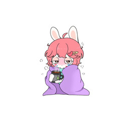 accessory anthro bangs beverage blue_clothing blue_topwear blush blushing_profusely brown_eyes clothed clothed_anthro clothed_female clothing container cup eyelashes female female_anthro fur hair hair_accessory hairclip holding_container holding_cup holding_mug holding_object ill light long_ears looking_at_viewer mug multicolored_body noseless outline pink_hair purple_blanket short_hair simple_background sitting solo steam stickers_on_face tan_eyelids tan_inner_ear tan_outline tea text topwear two_tone_body white_background white_body white_fur wrapped_in_blanket peypey_mei1925 raving_rabbids rayman_(series) ubisoft fan_character pey_(peypey_mei1925) lagomorph mammal rabbid 1:1 2024 colored digital_drawing_(artwork) digital_media_(artwork) english_description hi_res lighting shaded