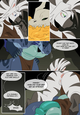 anthro bone dialogue duo female genitals hypnosis leather male male/female mind_control penis profanity skull text vulva 000atanerriaper000 mythology levi_(seline) raya_(bro1017) aquatic aquatic_dragon dragon equid equine mammal mythological_creature mythological_scalie scalie zebra absurd_res comic english_text hi_res