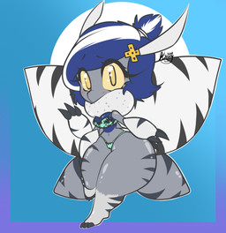 anthro bikini blush breasts clothed clothing female looking_at_viewer non-mammal_breasts solo swimwear thick_thighs two-piece_swimsuit wide_hips angelface arthropod insect lepidopteran moth hi_res