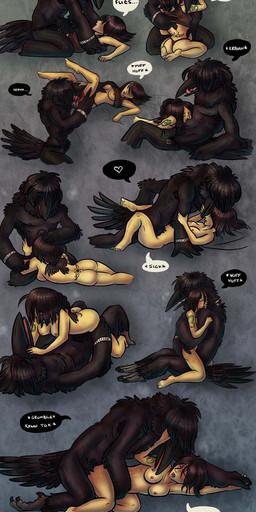 all_fours anthro anthro_penetrating anthro_penetrating_human armpit_hair biped blush body_hair breasts cowgirl_position doggystyle duo female female_on_anthro female_on_top female_penetrated from_behind_position from_front_position glistening human_on_anthro human_penetrated interspecies larger_anthro larger_male licking lying male male/female male_on_bottom male_on_human male_penetrating male_penetrating_female mastery_position missionary_position multiple_positions nude on_back on_bottom on_lap on_top oral oral_penetration penetration sex sitting sitting_on_lap size_difference smaller_female smaller_human smaller_penetrated straddling tongue tongue_out malek-monster avian bird corvid corvus_(genus) crow human mammal oscine passerine raven absurd_res hi_res lol_comments