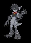 1_eye alpha_channel animatronic anthro bell bell_collar claws collar creepy deishun ears_back fan_character five_nights_at_freddy's fur grey_body grey_fur grey_hair hair machine male metallic_body monster nails pivoted_ears robot robot_anthro scottgames sharp_nails solo spines tail white_eyes zarjhan_mary