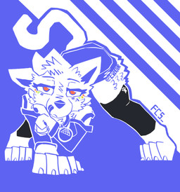 4_toes anthro ass_up barefoot big_snout biped blue_eyes cheek_tuft claws clothing collar_tag cutie_mark eyelashes facial_tuft feet female finger_claws fur head_tuft hip_tuft inner_ear_fluff leg_warmers legwear licking licking_lips looking_at_viewer pawpads paws pounce_pose pupils raised_tail red_pupils sleeves solo tail thick_eyelashes thick_thighs toe_claws toes tongue tongue_out tube_dress tuft white_body white_fur wide_hips fc5 hasbro my_little_pony kc_(fc5) domestic_cat felid feline felis mammal 2026 absurd_res hi_res signature
