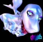 anthro black_background breasts female nightmare_fuel non-mammal_breasts pose simple_background solo luki13lol fish marine shark 3d_(artwork) digital_media_(artwork) hi_res pinup