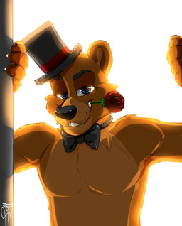 animatronic bear blue_eyes bow_tie brown_fur digital_media_(artwork) eoki-san_(artist) five_nights_at_freddy's flower freddy_(fnaf) fur glowing half-length_portrait hat hi_res machine male mammal muscular pecs plant portrait robot rose solo top_hat video_games

Rating: Safe
Score: 38
User: Kario-xi
Date: May 26, 2015