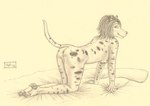 anthro female nude solo n2o canid canine canis dalmatian domestic_dog mammal hi_res