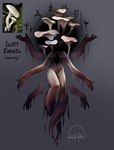 5_fingers 6_arms ambiguous_gender fingers fungus horror_(theme) multi_arm multi_limb mushroom not_furry solo text feefal elemental_creature elemental_humanoid fungi_fauna fungi_humanoid humanoid monster mushroom_humanoid english_text hi_res