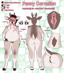 absurd_res ambiguous_gender angie_imagines anthro anus armpit_hair black_hair body_hair butt clitoris deer ear_piercing english_text enlarged_clitoris facial_piercing fan_character freckles genitals hair hairy hi_res hooves lip_piercing mammal mastectomy_scar model_sheet mule_deer new_world_deer nipples nonbinary_(lore) nose_piercing nude penny_carnelian piercing pink_eyes pink_hair pink_nipples pink_pussy ponytail pubes pussy scar slightly_chubby snakebite_piercing solo text trans_(lore)