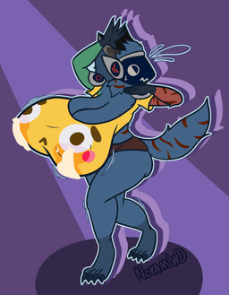 anthro big_breasts big_butt bodily_fluids breasts butt clothing emoji emoji_clothing female huge_breasts hyper hyper_breasts jojo_pose lactating lactating_through_clothing machine meme_shirt simple_background solo thick_thighs wet wet_clothing wide_hips nokamiwd bulging_smiley_shirt_meme diamond_is_unbreakable jojo's_bizarre_adventure meme_clothing oreo_the_proto protogen absurd_res hi_res meme