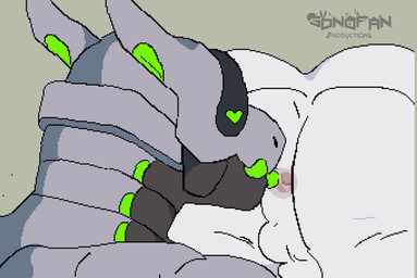 anal anal_orgasm anal_penetration animal_genitalia animal_penis anthro balls bodily_fluids canine_genitalia canine_penis cum cum_in_ass cum_inside cum_while_penetrated dominant duo ejaculation femboy genital_fluids genitals gloves_(marking) green_penis green_tongue hands-free internal knot knotted_penis knotting larger_dom leg_markings looking_pleasured machine male male/male male_penetrated male_penetrating male_penetrating_male markings multi_tail oral orgasm paws penetration penile penile_penetration penis prostate_orgasm rimming rimming_male sex simple_background size_difference socks_(marking) tail throbbing throbbing_penis tongue sonofan rook_(rookarino4277) canid canine fox mammal robot synth_(vader-san) animated digital_media_(artwork) hi_res no_sound pixel_(artwork) pixel_animation short_playtime video
