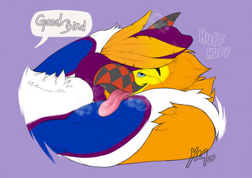 anthro beak body_hair body_worship breath countershade_accent devotion duo feathers genital_worship genitals hand_on_penis happy_trail heat_(temperature) knot male male/male muscular muscular_legs open_beak open_mouth orange_body orange_feathers panting penile penis penis_on_face penis_worship praise pubes tongue tongue_out rentalgf mythology avian bird dragon mythological_creature mythological_scalie scalie hi_res