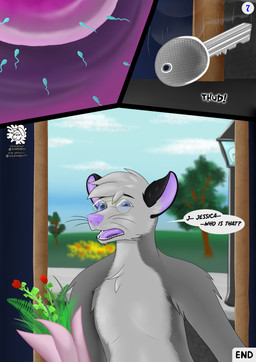 anthro bouquet egg eyewear flower flower_bouquet flowers_in_hand glasses impregnation impregnation_view key male plant shocked solo street street_lamp tree wearing_glasses sulenxbutt american_opossum mammal marsupial absurd_res hi_res