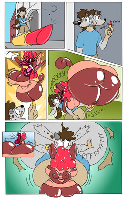 anal anal_penetration big_breasts big_butt bimbofication brainwashing breast_expansion breasts brown_body brown_fur butt butt_expansion cartoon_eyes cartoon_gloves cartoon_physics cleavage cleavage_storage clothed clothing curvy_figure ear_piercing expansion expansion_sound_effect fangs female fur hair hourglass_figure hyper lip_expansion lips object_in_ass orange_clothing penetration piercing puffkiss red_hair sex_toy sex_toy_in_ass sex_toy_insertion simple_background teeth thick_lips toony toony_expression toony_eyes topwear transformation tube_top infinityartistix fizzi_the_fruit_bat bat mammal megabat absurd_res comic hi_res