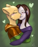 anthro duo female female/female kissing dreamingwyld microsoft prequel_adventure the_elder_scrolls katia_managan nah_(prequel) felid human khajiit mammal vampire