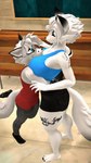 anthro big_breasts blue_eyes breasts duo eyewear female fur glasses larger_female male male/female size_difference smaller_male tattoo white_body white_fur conditional_dnp domibun leo_(atoastedorange) maxine_(domibun) canid canine fox mammal 3d_(artwork) 4k 9:16 absurd_res digital_media_(artwork) hi_res source_filmmaker_(artwork) brother_(lore) brother_and_sister_(lore) sibling_(lore) sister_(lore)