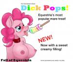 anthro bodily_fluids breasts collar cum female food food_fetish food_play genital_fluids nipples nude puff solo submissive text polar_puff fall_of_equestria friendship_is_magic hasbro my_little_pony pinkie_pie_(mlp) equid equine horse mammal pony 2017 english_text hi_res