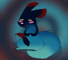 3_fingers 3_toes animal_genitalia animal_penis anthro black_body black_penis blue_body bodily_fluids ears_back feet feral fingers genital_fluids genitals gradient_body gradient_penis hyper male penis pivoted_ears precum red_penis shitpost slit_penis solo tail toes pawzirella rain_world videocult inv_(rain_world) slugcat low_res meme