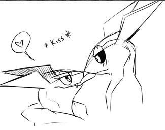 anthro anthro_on_anthro biped black_sclera blush blush_lines clothed clothed_anthro clothed_female clothing duo eye_contact eyelashes fangs female female_anthro heart_symbol intraspecies licking licking_another looking_at_another male male/female male_anthro mouth_closed scar side_view simple_background teeth text tongue tongue_out white_background loreking nintendo pokemon drexana fan_character side_b side_beta_(greninja) amphibian frog generation_6_pokemon greninja pokemon_(species) 2024 black_and_white digital_drawing_(artwork) digital_media_(artwork) english_text monochrome sketch