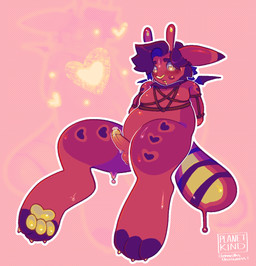 anthro aphorite_(planet_kind) arms_tied bdsm bondage bound genitals hands_tied penis solo planet_kind hi_res