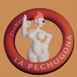 big_breasts breasts female solo thick_thighs wide_hips zhenash avian bird chicken galliform phasianid 1:1 3d_(artwork) absurd_res blender_(artwork) digital_media_(artwork) hi_res