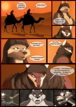 5_fingers anthro attack big_breasts black_nose blood bodily_fluids bone breasts brown_hair brown_nose clothed clothed_anthro clothed_female clothed_male clothing desert dialogue dress fatal female feral fingers flashback fur gore group hair hood humanoid_hands killing male multicolored_body multicolored_fur muscular muscular_anthro muscular_male red_body red_fur sand skull speech_bubble tan_body tan_fur text topwear two_tone_body two_tone_fur white_body white_fur wide_hips x-ray_view xxsparcoxx acarius_medjay nineveh_(xxsparcoxx) sobek sobek_(xxsparcoxx) teofacio_larna camel camelid canid canine canis crocodile crocodilian deity fox jackal mammal red_fox reptile scalie true_fox 2022 comic digital_media_(artwork) hi_res spanish_text