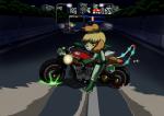 anthro female motorcycle night parody power_slide sliding solo vehicle starman75042 akira_(film) akira_slide animal_crossing mario_bros mario_kart nintendo isabelle_(animal_crossing) canid canine canis domestic_dog mammal shih_tzu toy_dog 2014 digital_media_(artwork) hi_res meme shaded