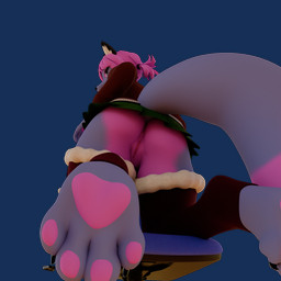 anthro anus bottomwear butt chair clothing feet female foot_focus furniture pawpads paws skirt soles solo swivel_chair toes revdafox reverie_(revdafox) canid canine fox mammal red_fox silver_fox true_fox 1:1 3d_(artwork) alpha_channel digital_media_(artwork) hi_res