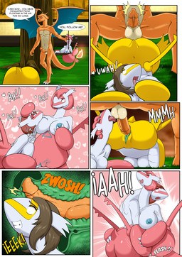 3_fingers 3_toes abs anthro anthro_on_anthro anthro_penetrated anthro_penetrating anthro_penetrating_anthro anus areola ass_up ball_lick balls big_breasts big_penis bladder blue_nipples bodily_fluids breast_squish breasts brown_hair butt cervical_contact claws clitoris curly_hair cute_fangs dialogue duo ejaculation emanata eyelashes eyes_closed facial_markings fangs fat_arms feet female female/female female_anthro female_penetrated fingering fingers fire flaming_tail flash_emanata genital_fluids genitals grabbing_head grass green_areola green_clitoris green_insides green_nipples green_vulva group group_sex hair happy head_markings holding_another hug huge_breasts huge_penis hugging_another internal internal_vaginal inviting_to_sex leaking legless licking long_neck long_tail long_wings looking_at_another looking_pleasured looking_up male male/female male_anthro male_penetrating male_penetrating_female markings masturbation motion_lines multicolored_body neck_hug nipple_fetish nipple_play nipple_suck nipples nude nude_anthro nude_female nude_male on_grass on_ground onomatopoeia oral orange_body orange_hair orange_penis organs orgy painful_penetration penetration penile penile_penetration penis penis_in_vagina plant pokemorph pussy_juice_leaking red_body red_hair red_markings round_body saliva saliva_on_tongue saliva_string screaming_orgasm sex shaking_butt short_hair short_legs short_tail sound_effects speech_bubble spread_legs spreading squish sucking swing tail tan_balls tan_body teeth text through_wall toe_claws toes tongue tongue_out tree trio uterus vaginal vaginal_canal vaginal_fingering vaginal_fluids vaginal_penetration vaginal_squirting vulva walking white_body yellow_body yellow_eyes yellow_markings bernardol22 nintendo pokemon ash's_charizard bianca_(m05) latias_(m05) charizard generation_1_pokemon generation_3_pokemon latias legendary_pokemon pokemon_(species) shiny_pokemon absurd_res comic english_text hi_res