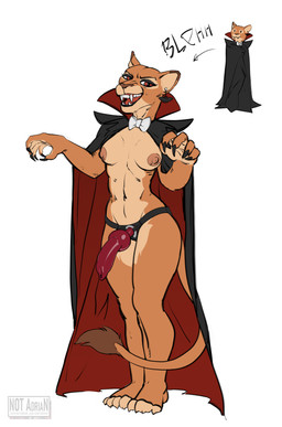 anthro athletic athletic_female bow_tie breasts cloak clothing contact_lenses costume countershading curvy_figure dildo ear_piercing ear_ring eyeshadow female flashing fur grin holidays hourglass_figure knot knotted_dildo looking_at_viewer makeup mascara nude piercing red_eyes ring_piercing sex_toy smile solo strapon tan_body tan_fur teeth wide_hips notadrian halloween brioche_(notadrian) domestic_cat felid feline felis lion mammal pantherine vampire absurd_res hi_res