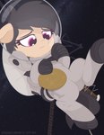 clothing female feral hooves ponification sad solo space spacesuit star suit parabellumpony hasbro my_little_pony fan_character equid equine horse mammal pony absurd_res hi_res