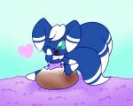 anthro baby blue_background carpet clothing diaper feces happy heart_symbol male one_eye_closed paws pooping scatplay simple_background soiled_diaper soiling solo squish unclean_diaper used_diaper wink young sir-dancalot nintendo pokemon generation_6_pokemon meowstic pokemon_(species)