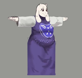anthro arms_out butt clothing delta_rune_(emblem) female grey_background horn mature_anthro mature_female overweight overweight_anthro overweight_female purple_clothing simple_background solo symbol t-pose wide_hips barndrg13 undertale_(series) toriel boss_monster_(undertale) bovid caprine goat mammal 2025 animated loop no_sound seamless_loop short_playtime turntable_(animation) webm
