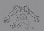 abs anthro biceps big_pecs breath claws flexing growth male muscle_growth muscular muscular_anthro muscular_male pecs sharp_teeth solo teeth waddledox nintendo pokemon felid feline generation_7_pokemon incineroar mammal pokemon_(species) 2019 2d_animation animated frame_by_frame short_playtime