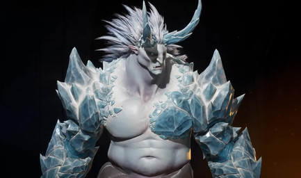 3_toes 5_fingers arm_spikes armor barefoot belt black_bottomwear black_clothing black_pants black_sclera blue_body blue_claws blue_eyes blue_horn blue_spikes bottomwear brazier brown_belt claws clothed clothed_humanoid clothed_male clothing company_name embers eyebrows feet finger_claws fingers fire fist footwear hair horn humanoid_pointy_ears ice_horn inside light lips long_hair male male_humanoid muscular muscular_humanoid muscular_male navel not_furry open_mouth pale_skin pants pecs pointy_ears purple_lips ranged_weapon shoes short_hair shoulder_spikes solo spikes spikes_(anatomy) spiky_hair text three-quarter_view toes topless topless_humanoid topless_male torn_bottomwear torn_clothing torn_pants tusks weapon white_body white_eyebrows white_hair white_skin jeremy_jodoin highguard_(game) rime_(highguard) demon demon_humanoid horned_humanoid humanoid ice_demon 2026 3d_(artwork) 3d_animation animated artist_name colored digital_media_(artwork) english_description english_text hi_res lighting no_sound official_art shaded short_playtime video
