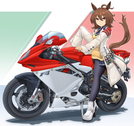 black_clothing black_legwear black_pantyhose boots brown_hair brown_tail clothed clothed_female clothed_humanoid clothing coat eyebrow_through_hair eyebrows female flag flag_background footwear hair italian_flag lab_coat laboratory_equipment laboratory_glassware legwear long_sleeves looking_at_viewer motorcycle orange_eyes pantyhose raised_eyebrows scientific_instrument shoes sitting sleeves_past_fingers sleeves_past_wrists smile solo sweater tail test_tube topwear translucent translucent_hair vehicle white_boots white_clothing white_coat white_footwear white_topwear yellow_clothing yellow_sweater yellow_topwear mikelan125r cygames mv_agusta uma_musume_pretty_derby agnes_tachyon_(pretty_derby) animal_humanoid equid equid_humanoid equine equine_humanoid horse_humanoid humanoid mammal mammal_humanoid 2022 absurd_res alternate_version_at_source hi_res