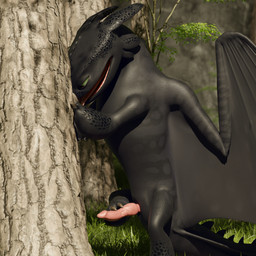 animal_genitalia autofootjob black_body black_scales claws feet feral folded_wings foot_fetish foot_play forest_background genital_slit genitals grass green_eyes leaning_on_tree looking_at_genitalia looking_at_penis looking_pleasured male masturbation narrowed_eyes open_mouth outside penile penile_masturbation penis plant scales solo tail tongue tongue_out tree wings furryfamine20 dreamworks european_mythology how_to_train_your_dragon mythology toothless dragon fury_(httyd) mythological_creature mythological_scalie night_fury scalie western_dragon 1:1 3d_(artwork) blender_(artwork) blender_eevee_(artwork) digital_media_(artwork) hi_res