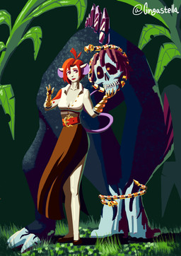 female forest jungle machine plant tree gingastella eris mammal monster mouse murid murine reptile rodent scalie snake absurd_res hi_res