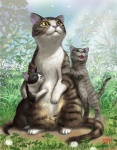 2014 ambiguous_gender cat cub fangs feline field flower green_eyes looking_up mammal monita_(matataku) original standing stripes taku yellow_eyes young
Rating: Safe
Score: 0
User: AnacondaRifle
Date: March 07, 2014