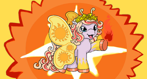 abstract_background crown female feral fire fur headgear purple_body purple_fur solo sun bea_filly_funtasia arthropod butterfly equid equine horse insect lepidopteran mammal warm_colors